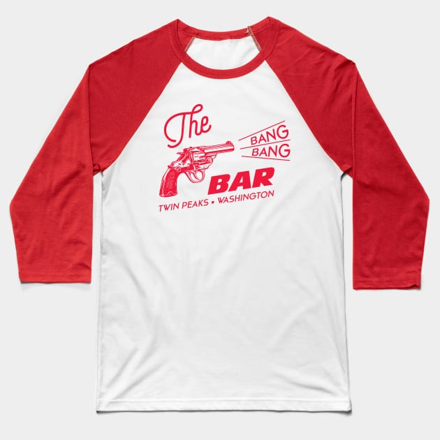 The Bang Bang Bar Baseball T-Shirt by MindsparkCreative